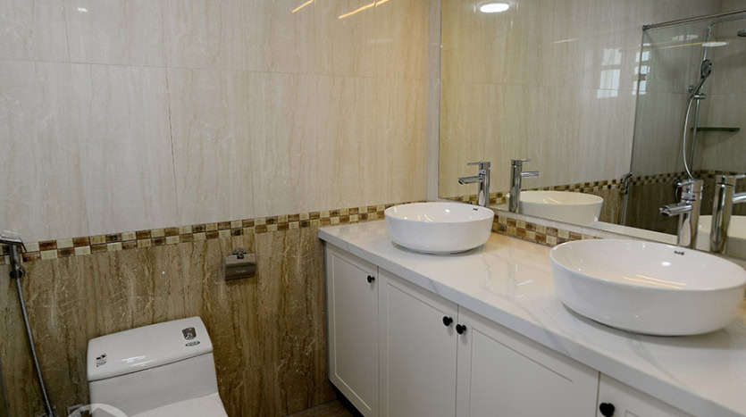 Partly furnished 4 beds house to lease in Ciputra Hanoi