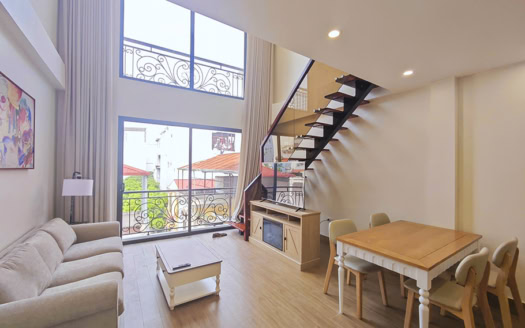 Brand new, duplex 1 bedroom apartment for rent in Xuan Dieu