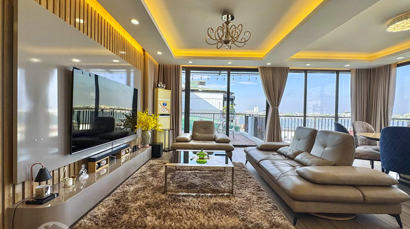 3 bed rental duplex apartment to rent with West Lake view Hanoi