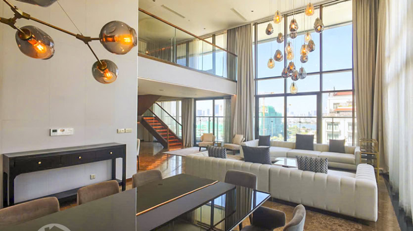 Furnished 5-Bedroom Penthouse for Rent in Tay Ho