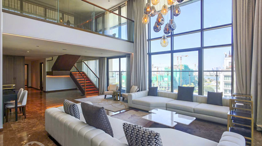 Furnished 5-Bedroom Penthouse for Rent in Tay Ho