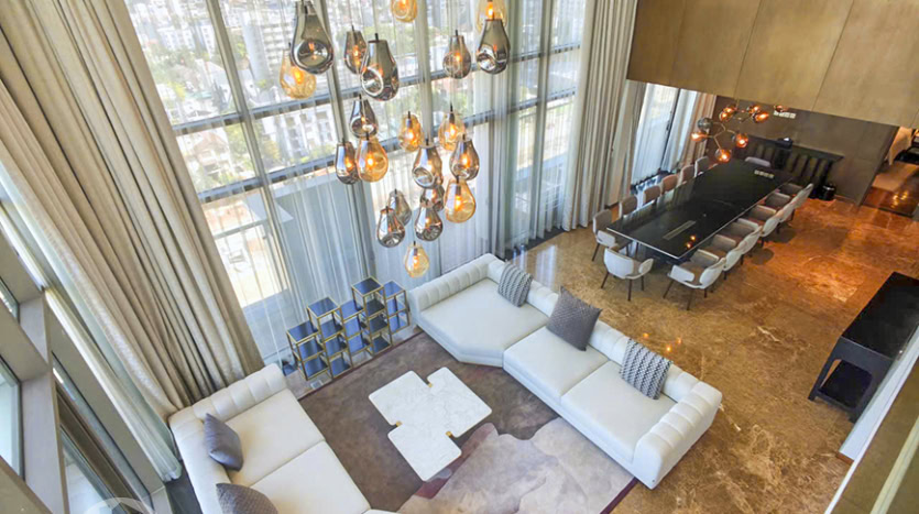 Furnished 5-Bedroom Penthouse for Rent in Tay Ho