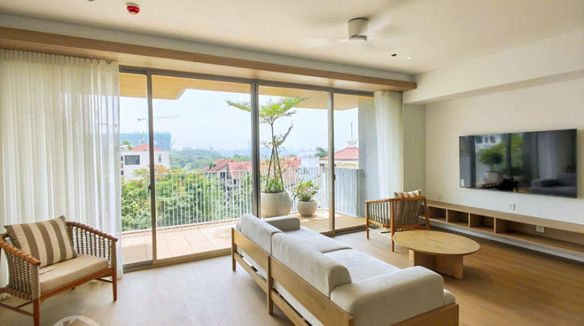 New 2-Bedroom Apartment with Open Views for Rent in Tay Ho