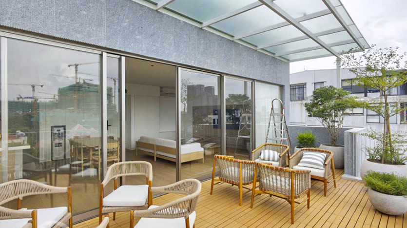 New 3-Bedroom Duplex Apartment with Terrace for Lease in Tay Ho