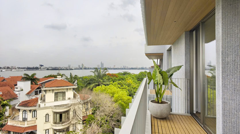 New 3-Bedroom Duplex Apartment with Terrace for Lease in Tay Ho