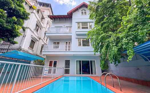 6-Bed Unfurnished House with Swimming Pool for Rent in Tay Ho