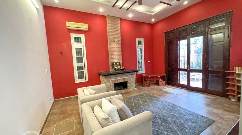 Furnished garden house to rent in Tay Ho 3 bed 3 bath