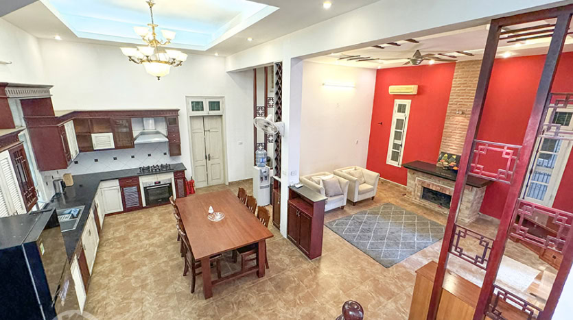 Furnished garden house to rent in Tay Ho 3 bed 3 bath