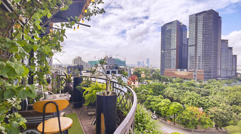 New 4 bed duplex apartment to rent with terrace in Tay Ho