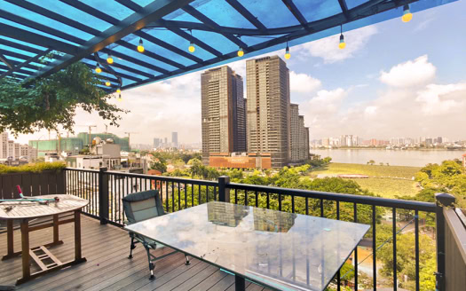 New 4 bed duplex apartment to rent with terrace in Tay Ho