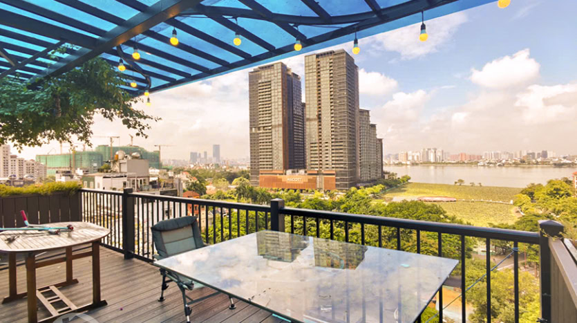 New 4 bed duplex apartment to rent with terrace in Tay Ho