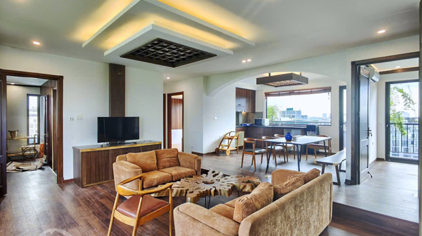 New 4 bed duplex apartment to rent with terrace in Tay Ho
