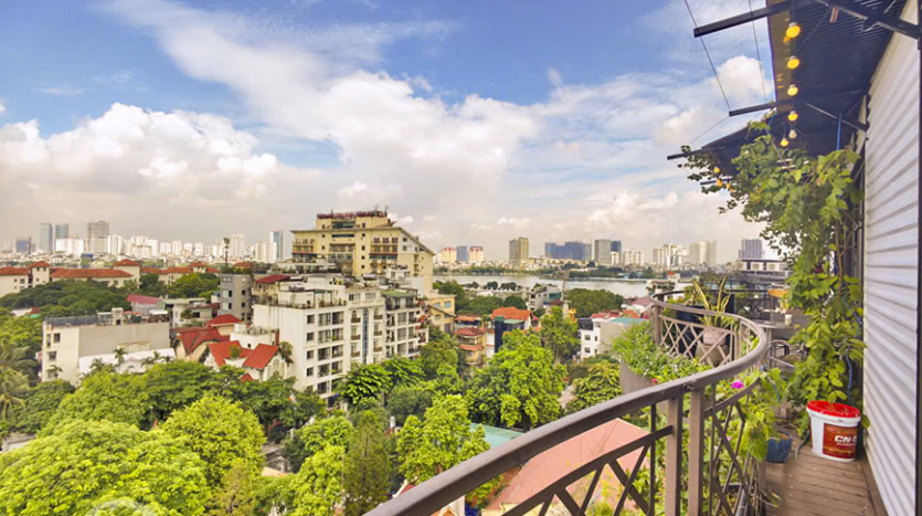 New 4 bed duplex apartment to rent with terrace in Tay Ho