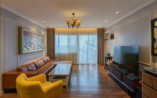 Corner apartment at E4 building, 153sqm, 3 bedrooms furnished