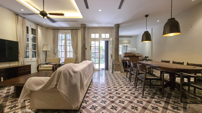 Furnished 4-Bedroom Garden House for Rent in Tay Ho – Yen Phu