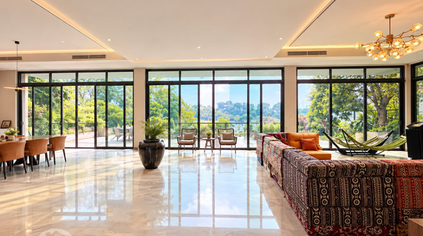Modern Furnished House with Pool & River View in Long Bien