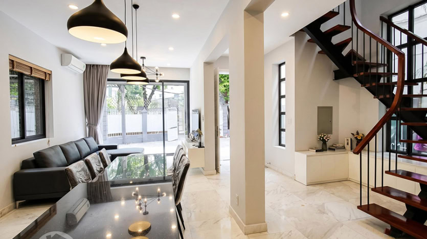 Modern furnished 3 beds house with garden to rent in Tay Ho