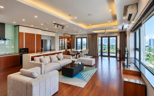 Spacious 3-Bedroom Apartment with Large Terrace on Trinh Cong Son